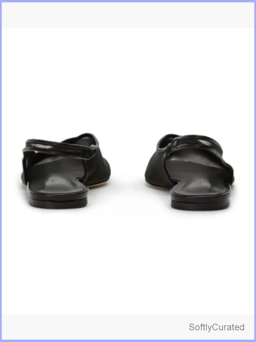 Mesh Slingback Ballet Flats Women Pointed Toe Slip On Low Heels Casual Work - Picture 4 of 4